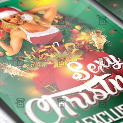 Download Christmas Sexy Party PSD Flyer Template Now