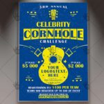 Download Cornhole Challenge Flyer - PSD Template