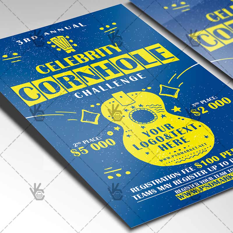 Download Cornhole Challenge Flyer - PSD Template-2