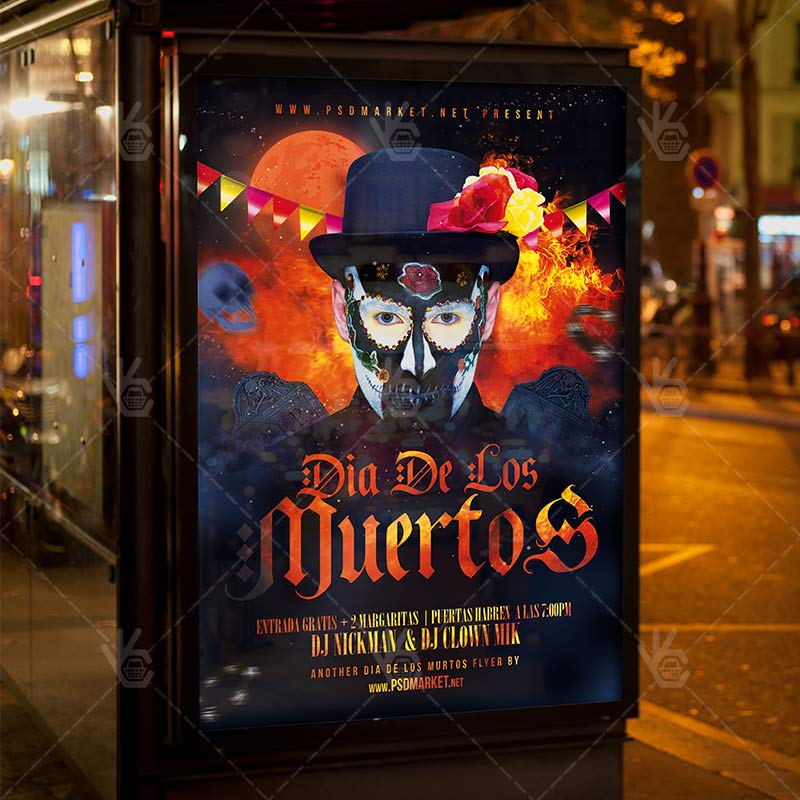 dia_de_los_muertos_flyer_psd_psdmarket_3.jpg Download Dia De Los Muertos Flyer - PSD Template-3