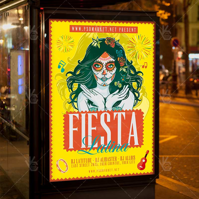 fiesta_latina_flyer_psd_psdmarket_3.jpg Download Fiesta Latina Flyer- PSD Template-3