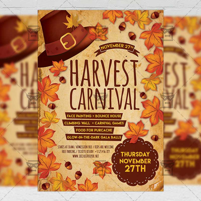 harvest_carnival-premium-flyer-template-1.jpg Download Harvest Carnival PSD Flyer Template Now