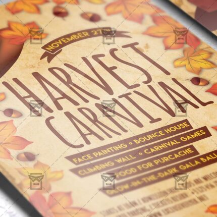 Download Harvest Carnival PSD Flyer Template Now