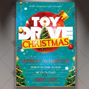 Download Holiday Toy Drive Flyer - PSD Template