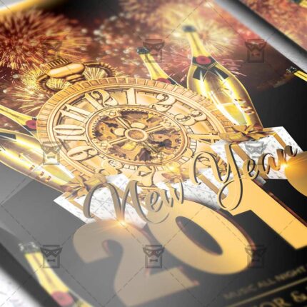 Download New Year Celebration PSD Flyer Template Now