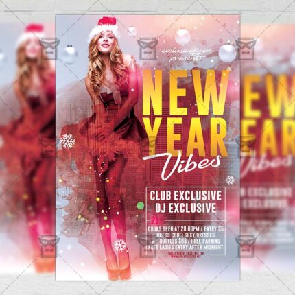 Download New Year Vibes PSD Flyer Template Now