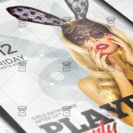 Download Playboy Night PSD Flyer Template Now