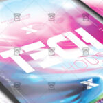 Tech House Party Flyer - Club A5 Template - Image 2