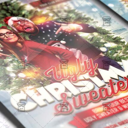 Download Ugly Christmas PSD Flyer Template Now