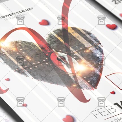 Download V-Day Celebration PSD Flyer Template Now