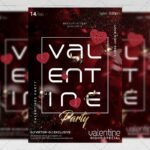 Download V-Day Party PSD Flyer Template Now