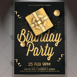 Download Birthday Party Flyer - PSD Template