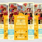 Download Bremen Karneval PSD Flyer Template Now