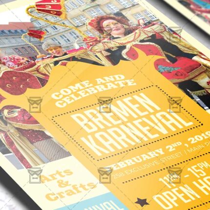 Download Bremen Karneval PSD Flyer Template Now