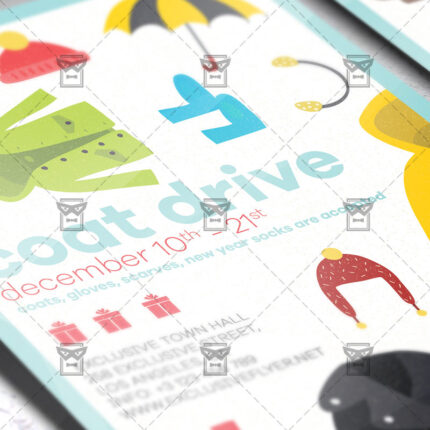 Download Coat Drive PSD Flyer Template Now