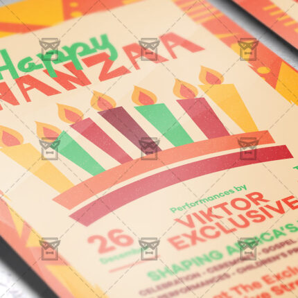 Download Happy Kwanzaa PSD Flyer Template Now