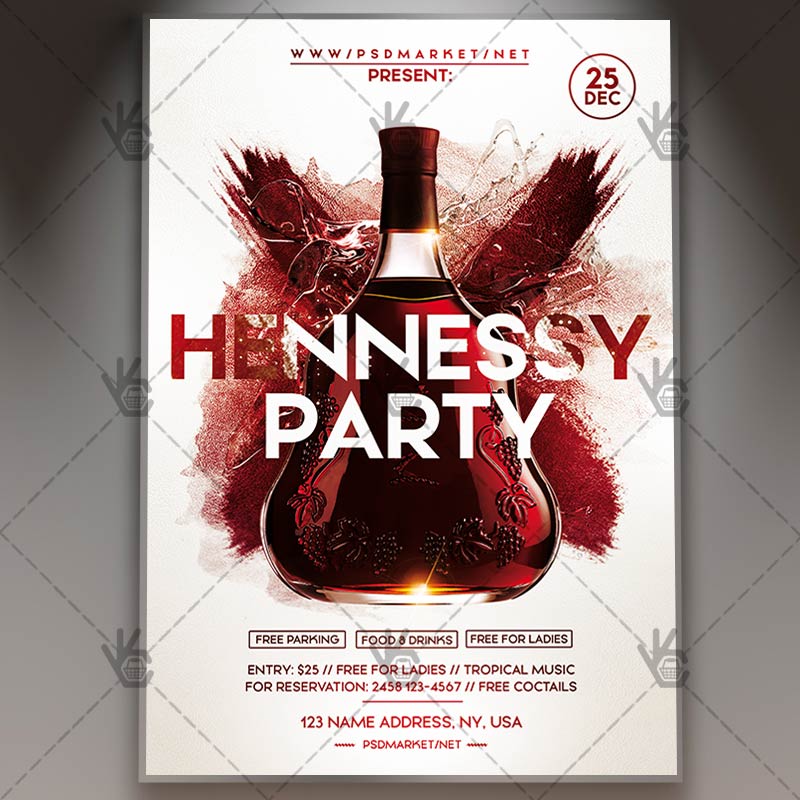 hennessy_party_flyer_psd_psdmarket_1.jpg Download Hennessy Party Flyer - PSD Template