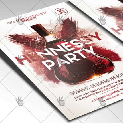 Download Hennessy Party Flyer - PSD Template-2