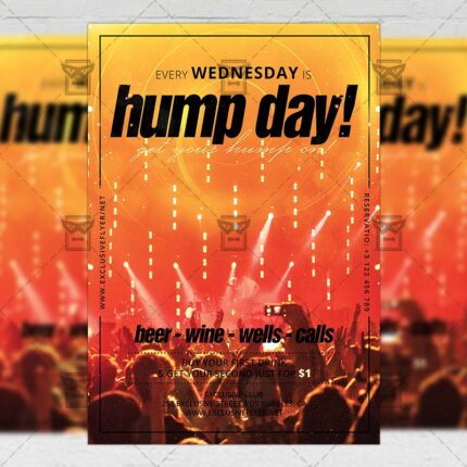 Download Hump Day PSD Flyer Template Now