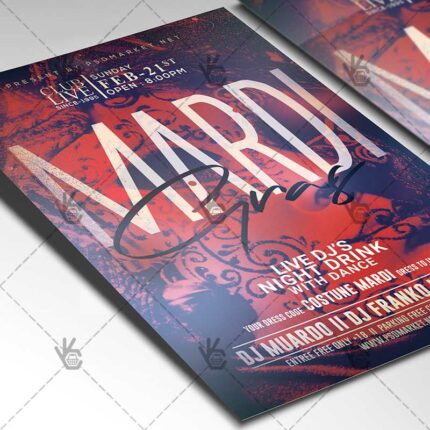 Download Mardi Gras Party Flyer - PSD Template-2