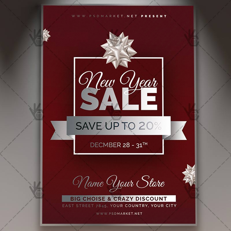 new_year_sale_flyer_psd_psdmarket_1.jpg Download New Year Sale Flyer - PSD Template