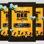 Download Spelling Bee Competition PSD Flyer Template Now
