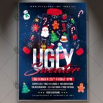 Download Ugly Sweater Flyer - PSD Template