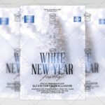Download White New Year Party PSD Flyer Template Now