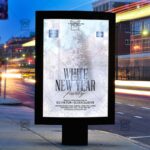 Download White New Year Party PSD Flyer Template Now