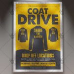 Download Winter Coat Drive Flyer - PSD Template