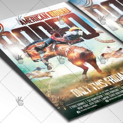Download American Rodeo Flyer - PSD Template-2