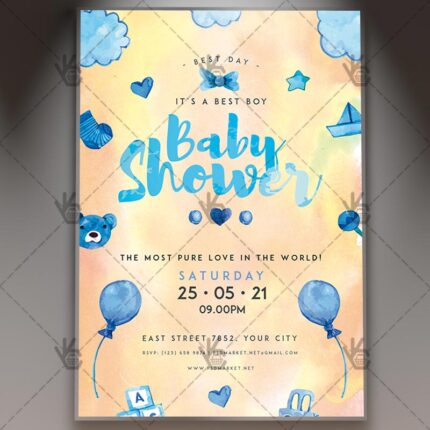 Download Baby Shower Ideas Flyer - PSD Template