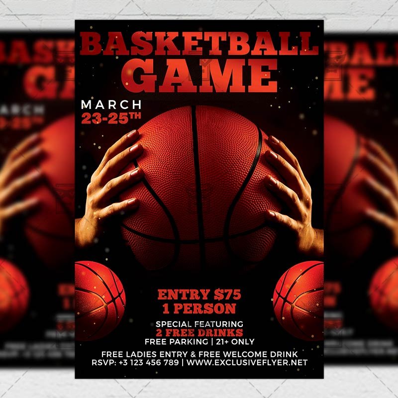 basketball_game_night-premium-flyer-template-1.jpg Download Basketball Game Night PSD Flyer Template Now