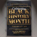 Download Black History Month Celebrating Flyer - PSD Template