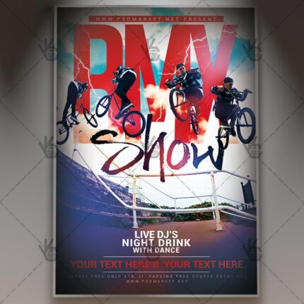 Download BMX Show Flyer - PSD Template