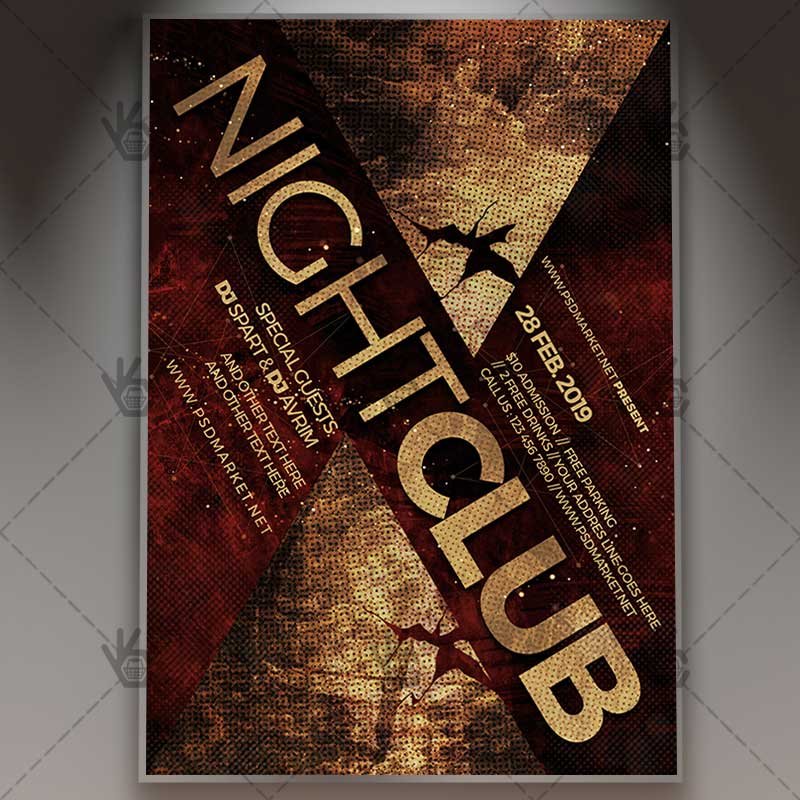 club_night_flyer_psd_psdmarket_1.jpg Download Club Night Flyer - PSD Template