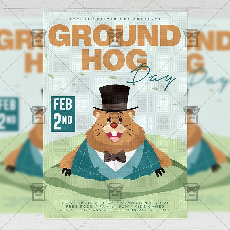 ground_hog_day-premium-flyer-template-1.jpg Download Ground Hog Day PSD Flyer Template Now