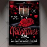 Download Happy Valentines Day Flyer - PSD Template