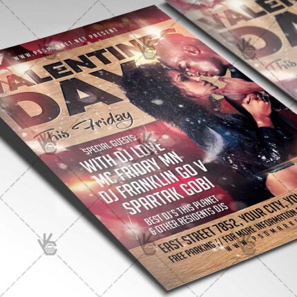 Download Happy Valentines Flyer - PSD Template-2