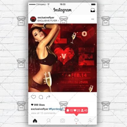 Love Bash - Instagram Flyer Template
