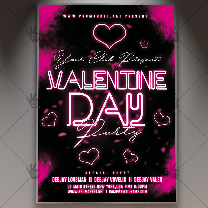 neon_valentine_day_flyer_psd_psdmarket_1.jpg Download Neon Valentine Day Flyer - PSD Template