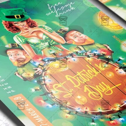 Download Patrick's Day Party PSD Flyer Template Now