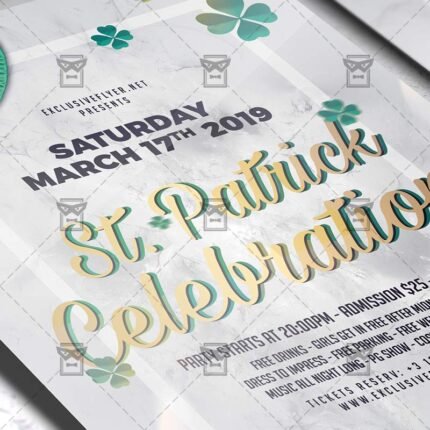 Download Saint Patrick Celebration PSD Flyer Template Now