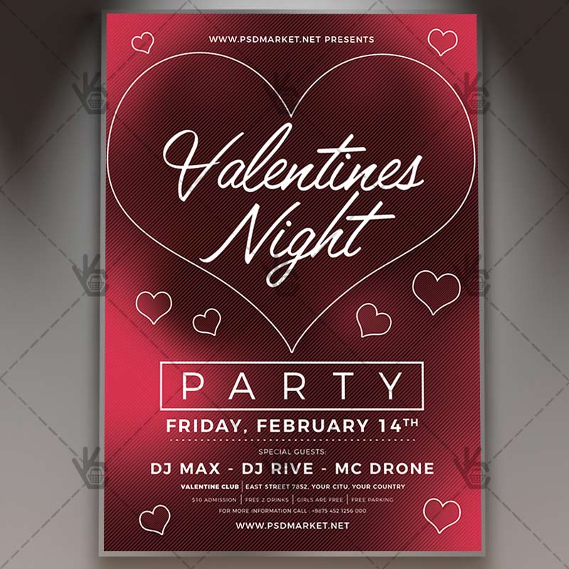 valentines_night_flyer_psd_psdmarket_1.jpg Download Valentines Night Flyer - PSD Template