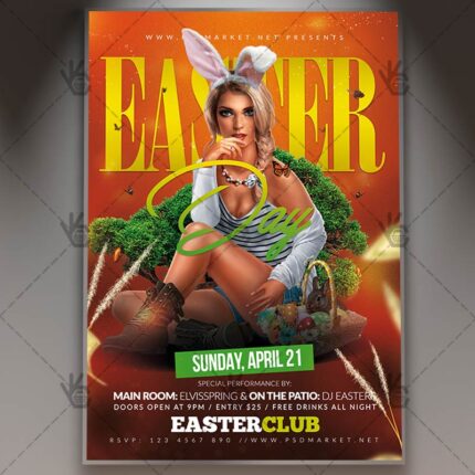 Download Easter Event Flyer - PSD Template