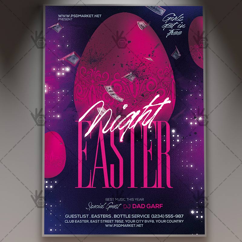 easter_party_night_flyer_psd_psdmarket_1.jpg Download Easter Party Night Flyer - PSD Template