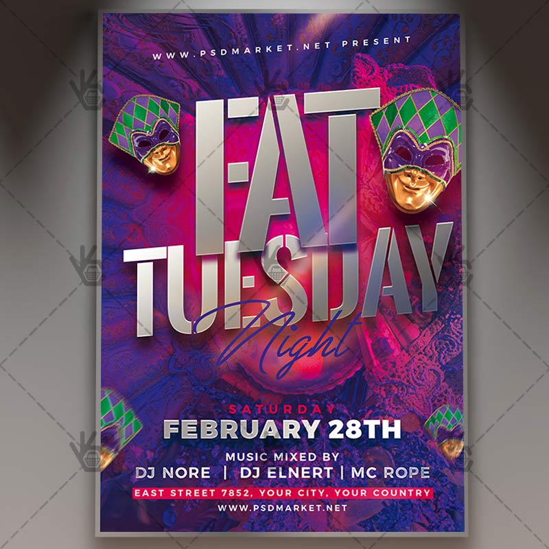 fat_tuesday_night_flyer_psd_psdmarket_1.jpg Download Fat Tuesday Night Flyer - PSD Template