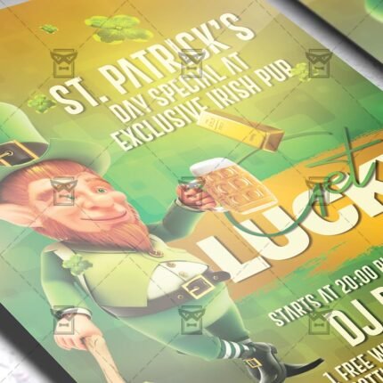 Download Get Lucky Night PSD Flyer Template Now