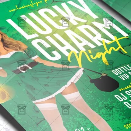 Download Lucky Charm Night PSD Flyer Template Now