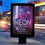 Download Neon Club Party PSD Flyer Template Now